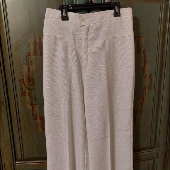 Vintage 1970's Pantasias high waisted V stitched wide leg pants true vin… - Picture 13 of 16
